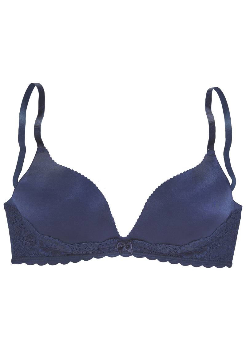 LASCANA Push-up-BH, ohne Bügel, mit extra flachen Kanten und feiner Spitze, Dessous von LASCANA