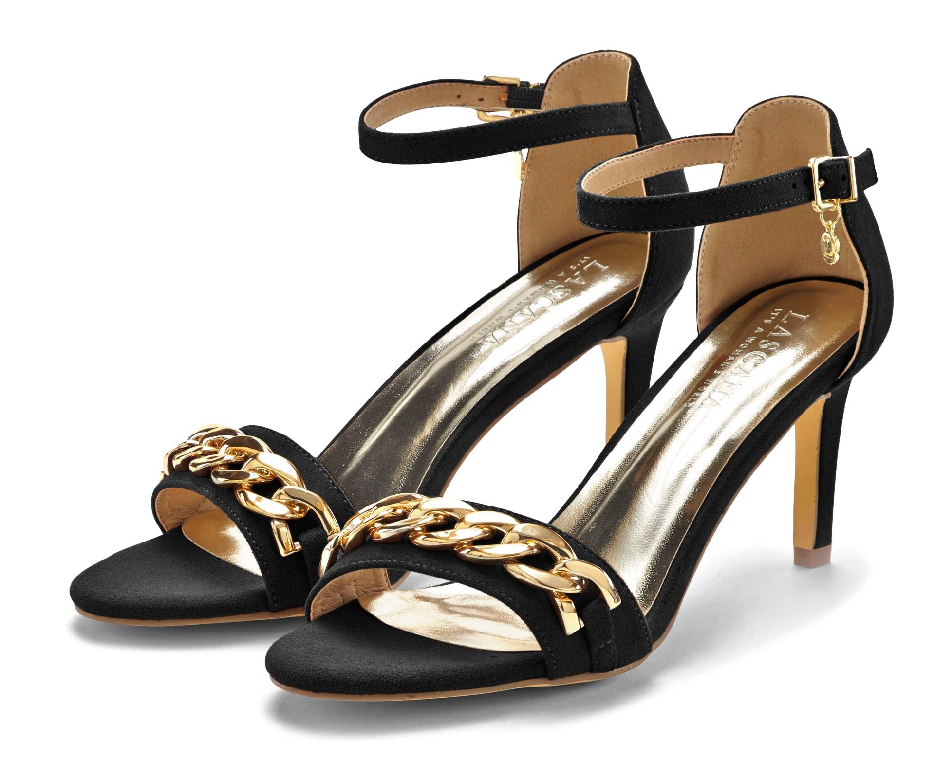 LASCANA Riemchensandalette »Sommerschuh«, Sandale, Sommerschuh mit Ketten-Element VEGAN von LASCANA