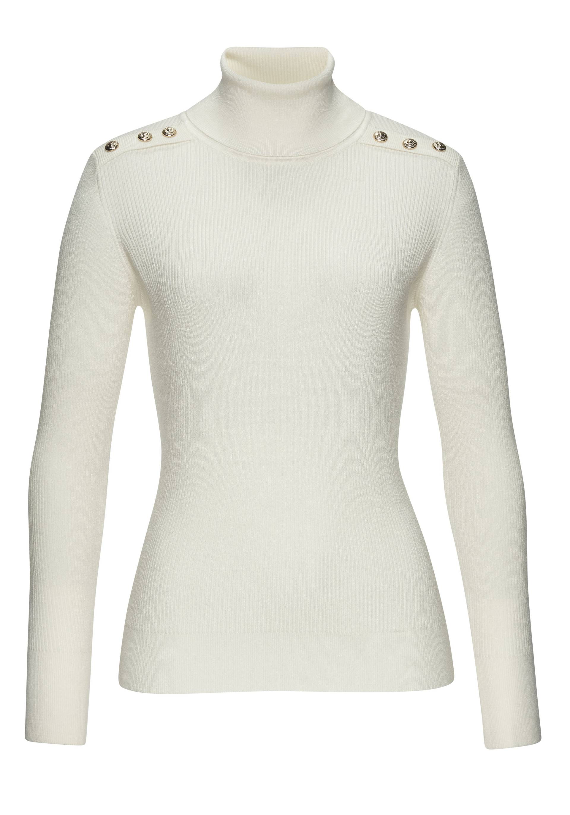 LASCANA Rollkragenpullover, mit Zierknöpfen auf den Schultern, Strickshirt, figurbetont, modisch LASCANA Rollkragenpullover, mit Zierknöpfen auf den Schultern, Strickshirt, figurbetont, modisch von LASCANA