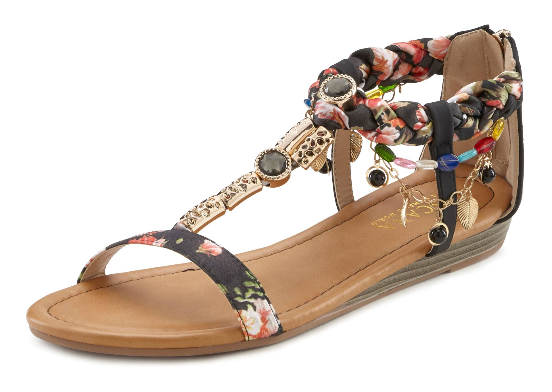 LASCANA Sandale, Sandalette, Sommerschuh im Festival-Look VEGAN von LASCANA