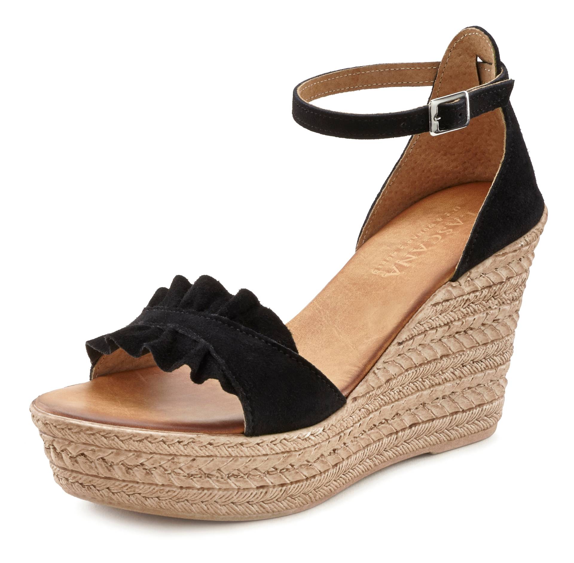 LASCANA Sandalette, Sandale, Sommerschuh aus Leder mit Keilabsatz LASCANA Sandalette, Sandale, Sommerschuh aus Leder mit Keilabsatz von LASCANA