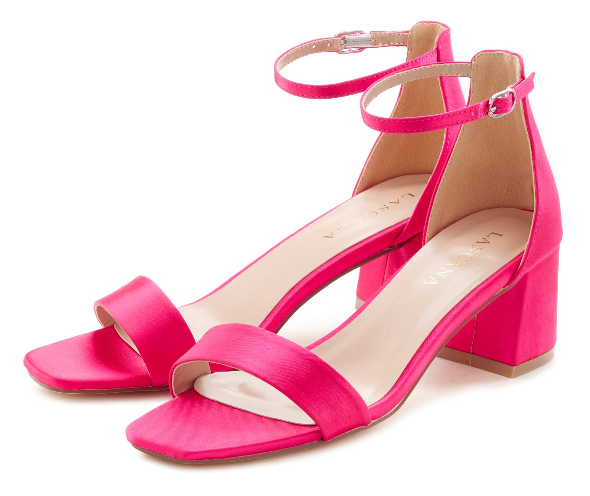LASCANA Sandalette, mit Blockabsatz, Sandale, Sommerschuh VEGAN LASCANA Sandalette, mit Blockabsatz, Sandale, Sommerschuh VEGAN von LASCANA