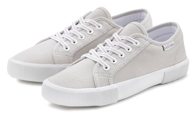 LASCANA Sneaker »Slip-On-Sneaker«, Schnürhalbschuh, Freizeitschuh mit stretchigen Schnürbändern von LASCANA