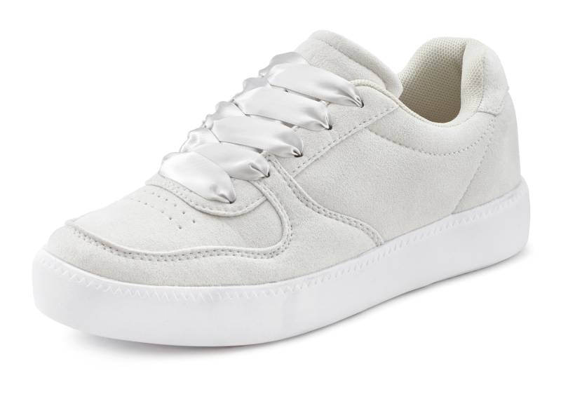 LASCANA Sneaker, Schnürhalbschuh ultraleicht, Satinschnürung, im Retro-Look VEGAN von LASCANA