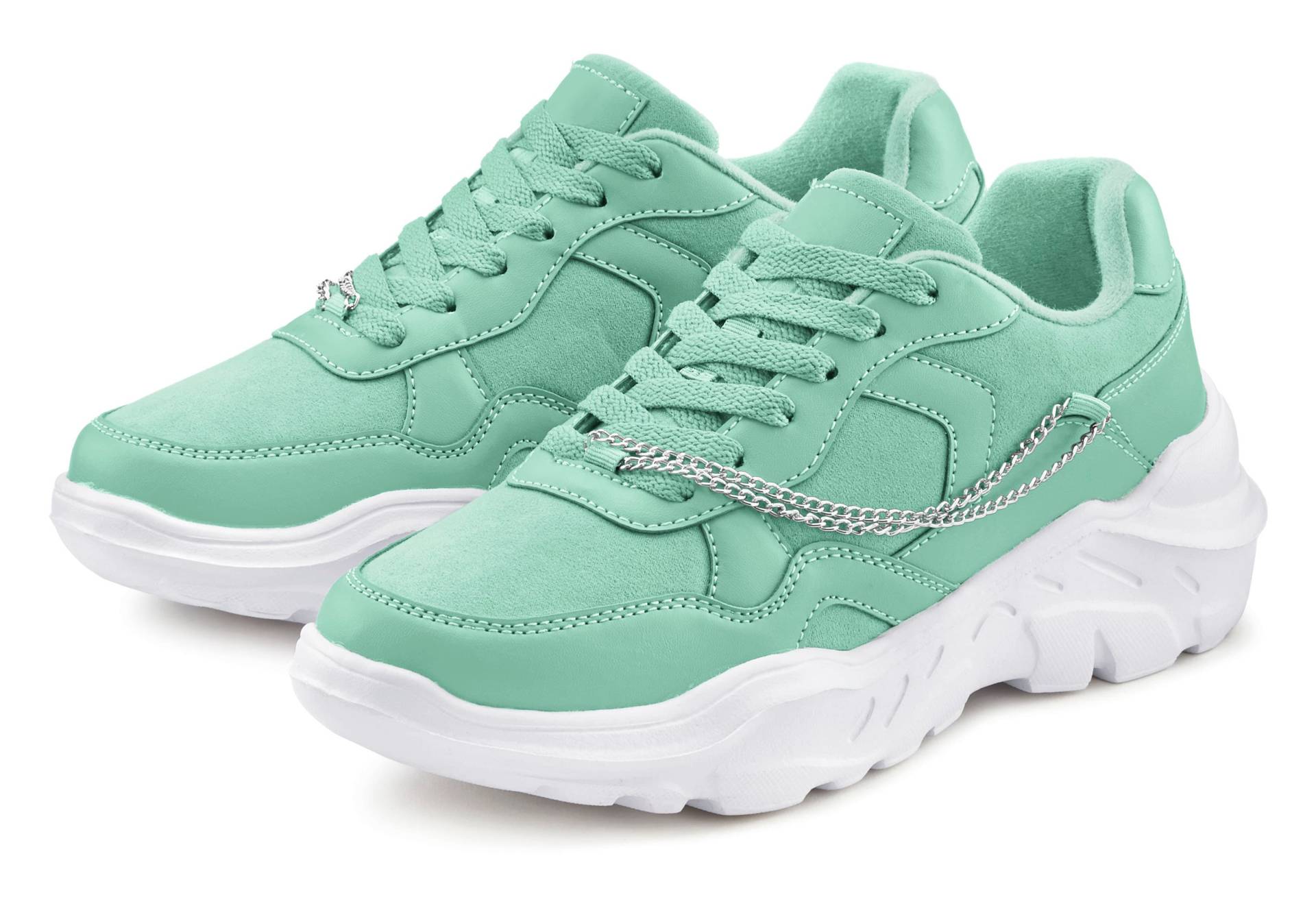 LASCANA Sneaker, mit Chunky-Sohle & Ketten, Schnürhalbschuhe, Freizeitschuhe VEGAN LASCANA Sneaker, mit Chunky-Sohle & Ketten, Schnürhalbschuhe, Freizeitschuhe VEGAN von LASCANA