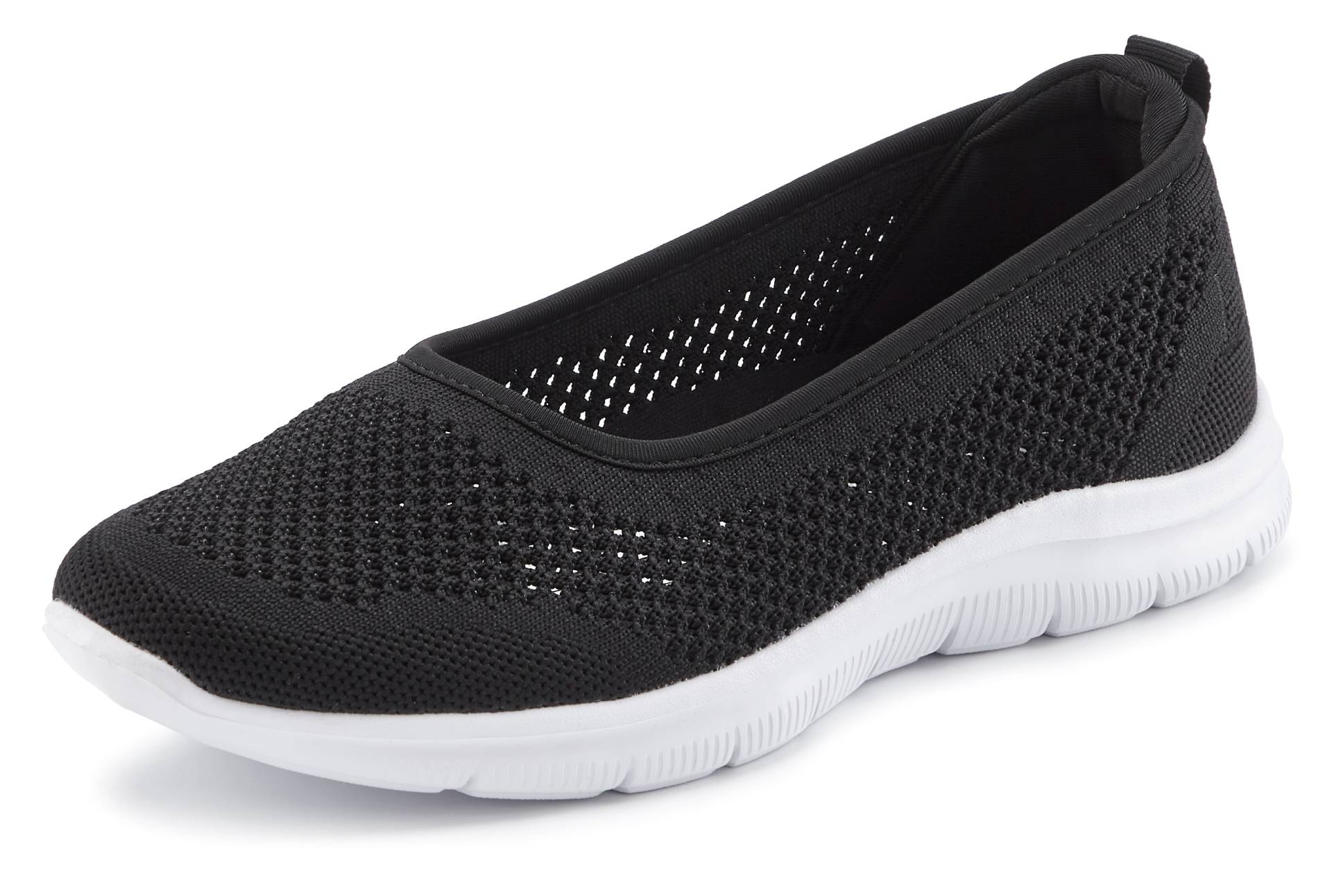 LASCANA Sneaker Ballerinas, ultraleichter Slipper, Slip-On-Sneaker, Freizeitschuh VEGAN von LASCANA