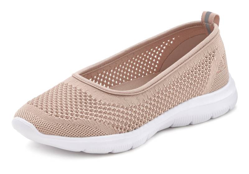 LASCANA Sneaker Ballerinas, ultraleichter Slipper, Slip-On-Sneaker, Freizeitschuh VEGAN von LASCANA