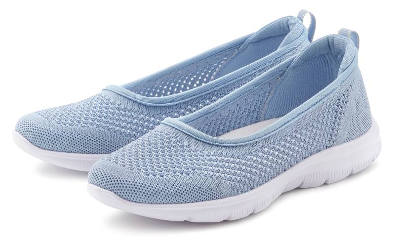 LASCANA Sneaker Ballerinas, ultraleichter Slipper, Slip-On-Sneaker, Freizeitschuh VEGAN von LASCANA