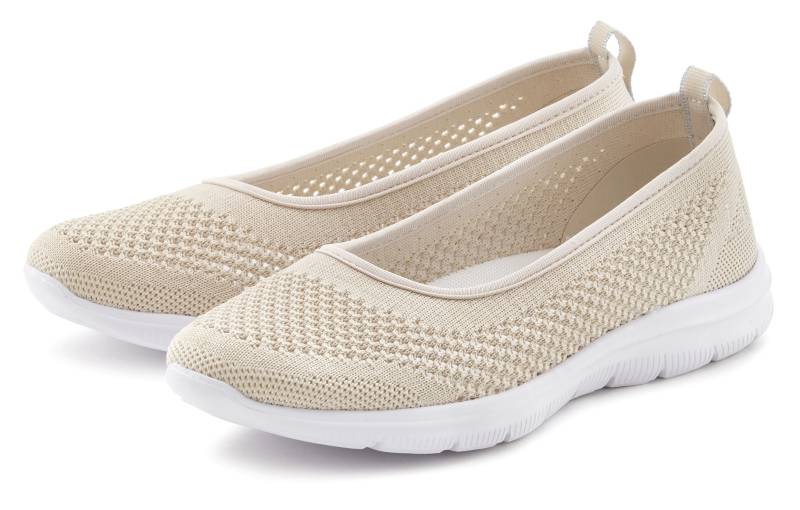 LASCANA Sneaker Ballerinas, ultraleichter Slipper, Slip-On-Sneaker, Freizeitschuh VEGAN von LASCANA