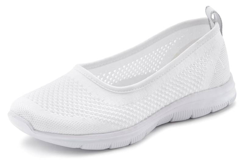 LASCANA Sneaker Ballerinas, ultraleichter Slipper, Slip-On-Sneaker, Freizeitschuh VEGAN von LASCANA