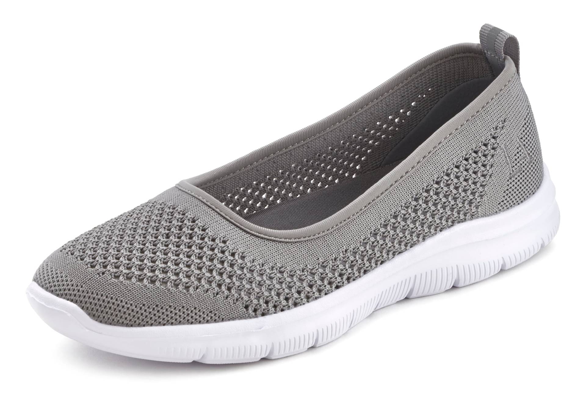 LASCANA Sneaker Ballerinas »ultraleichter Slipper, Slip-On-Sneaker«, Freizeitschuh aus Mesh, weicher Innensohle VEGAN von LASCANA