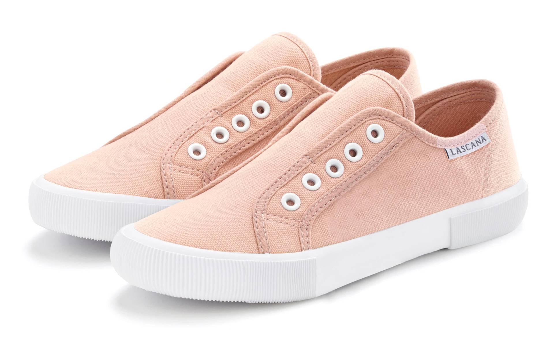 LASCANA Sneaker, Slipper, Halbschuh, Slip-On-Sneaker bequem zum Reinschlüpfen von LASCANA