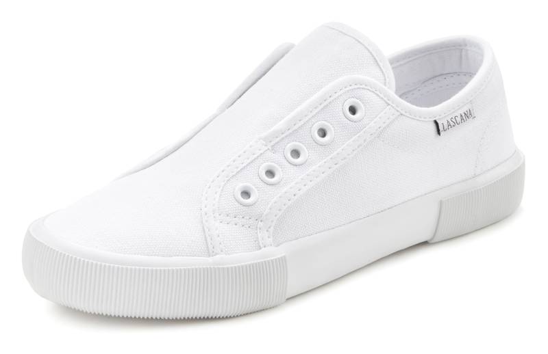 LASCANA Sneaker, Slipper, Halbschuh, Slip-On-Sneaker bequem zum Reinschlüpfen von LASCANA