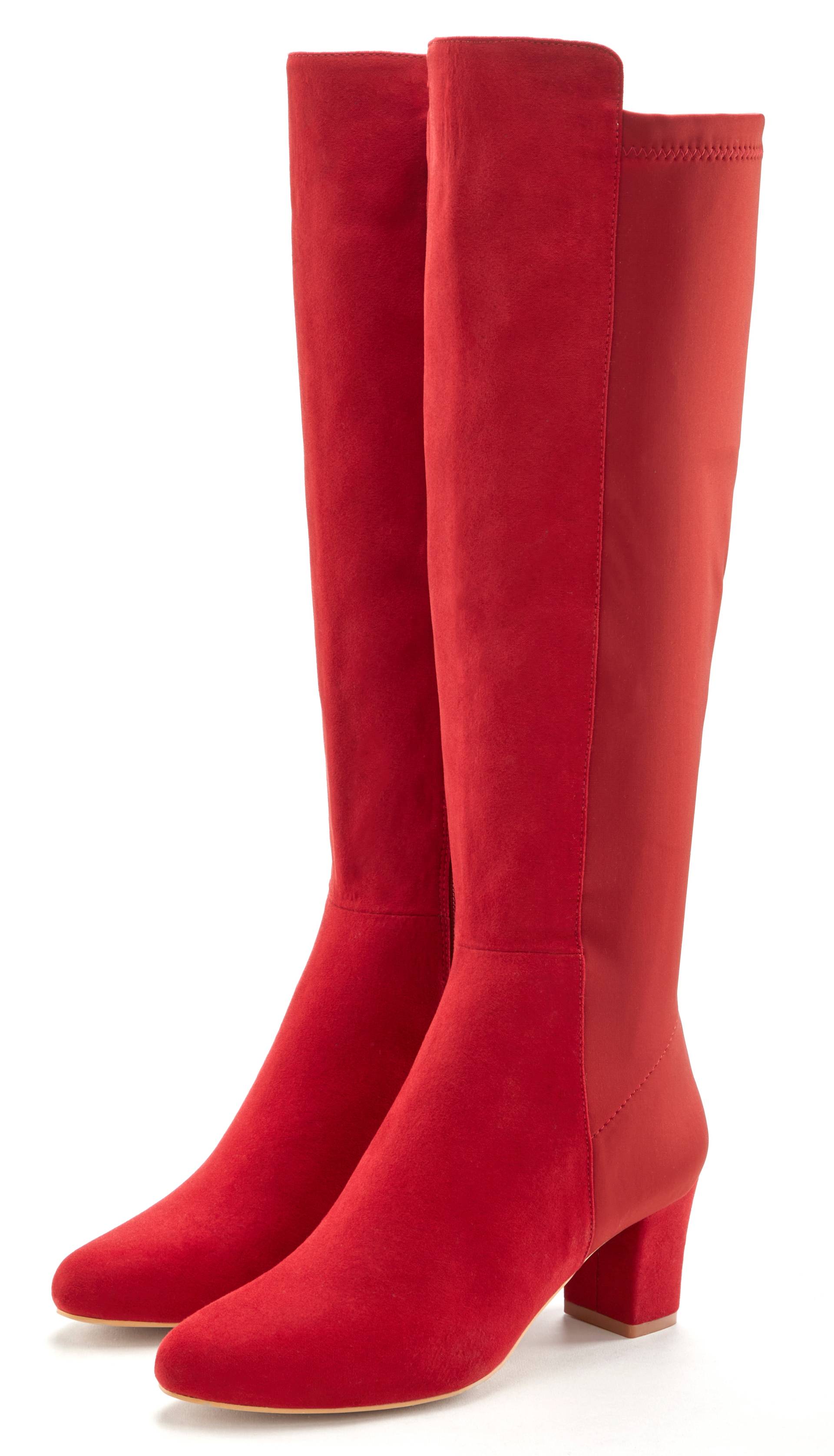 LASCANA Stiefel, mit Stretcheinsatz und Langschaft, Stiefelette, Langer Stiefel VEGAN LASCANA Stiefel, mit Stretcheinsatz und Langschaft, Stiefelette, Langer Stiefel VEGAN von LASCANA