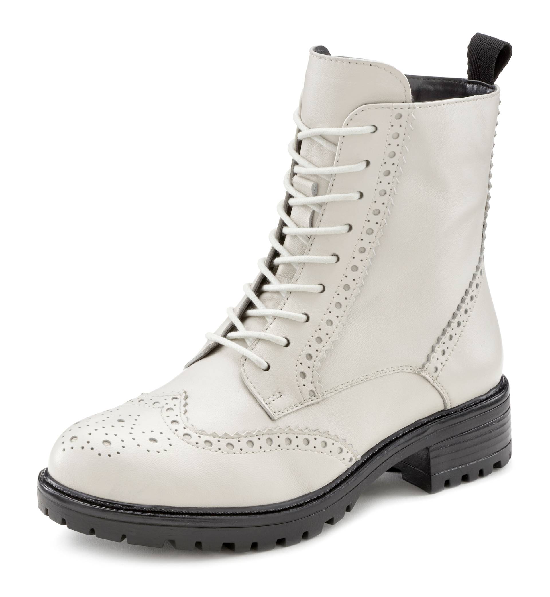 LASCANA Schnürboots, Schnürstiefelette, Ankle Boots, Leder, Schnüren & Reissverschluss LASCANA Schnürboots, Schnürstiefelette, Ankle Boots, Leder, Schnüren & Reissverschluss von LASCANA