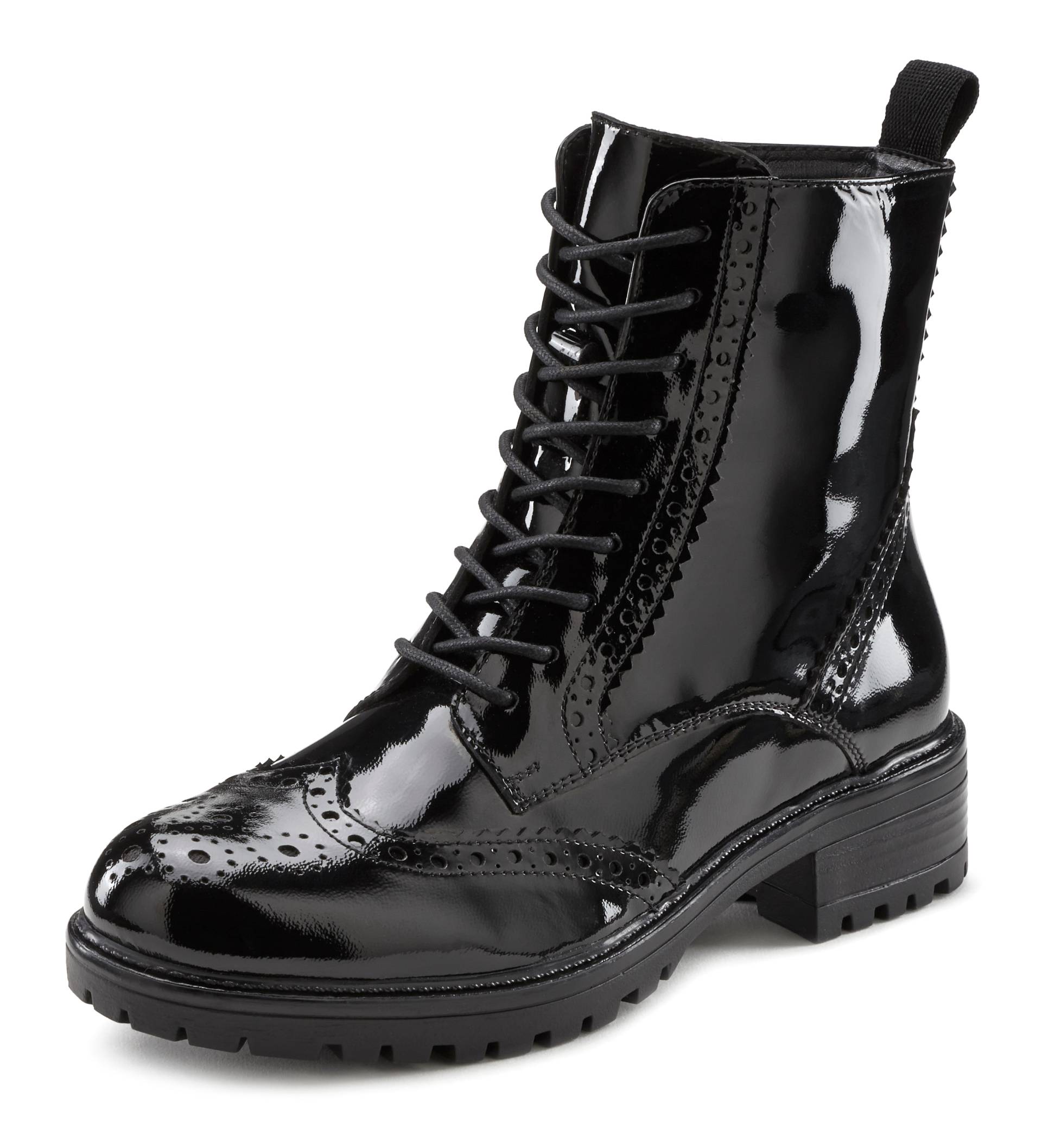 LASCANA Schnürboots, Schnürstiefelette, Ankle Boots, Leder, Schnüren & Reissverschluss LASCANA Schnürboots, Schnürstiefelette, Ankle Boots, Leder, Schnüren & Reissverschluss von LASCANA