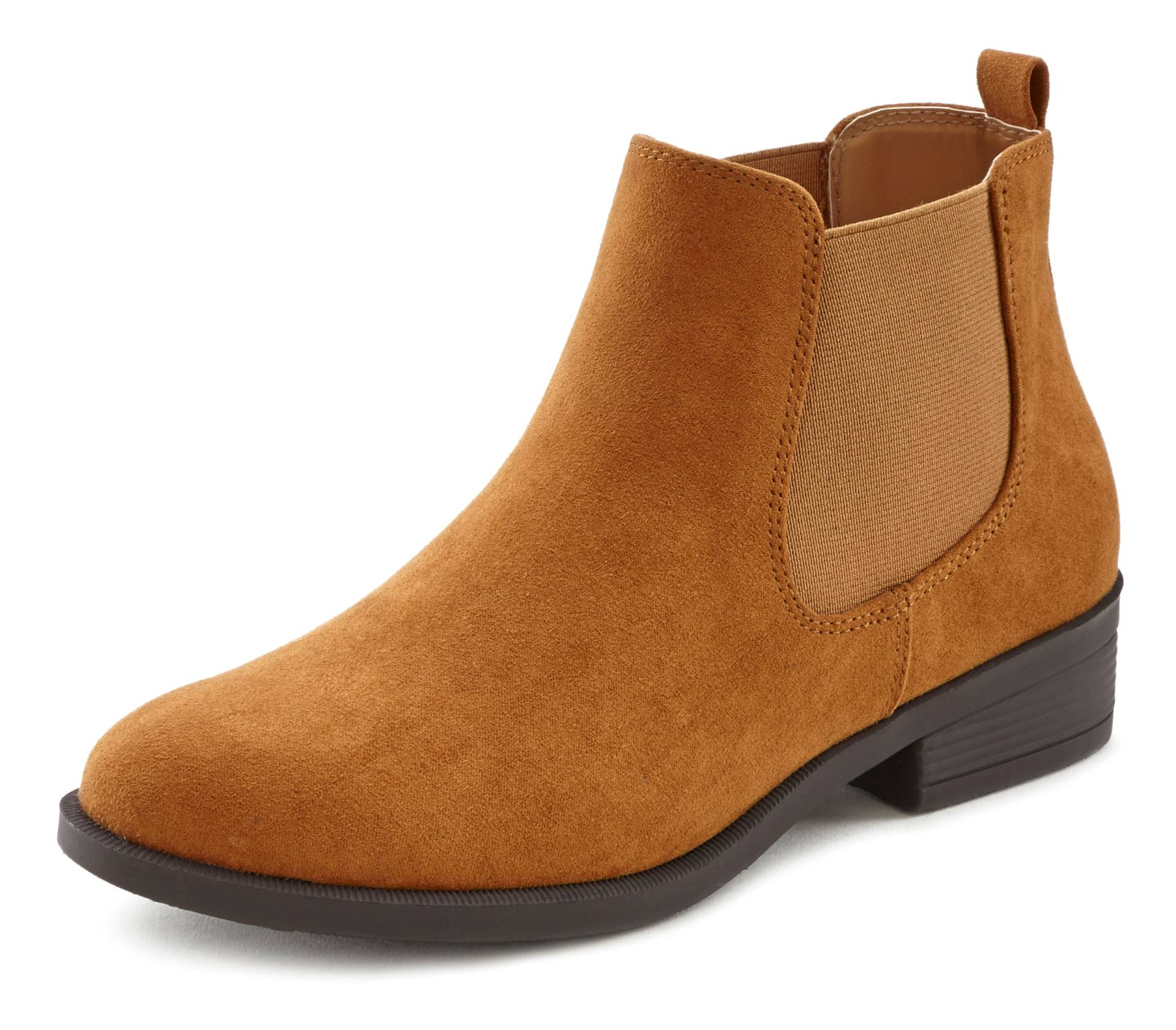 LASCANA Chelseaboots, bequem zum Reinschlüpfen, Stiefelette, Ankle Boots VEGAN von LASCANA