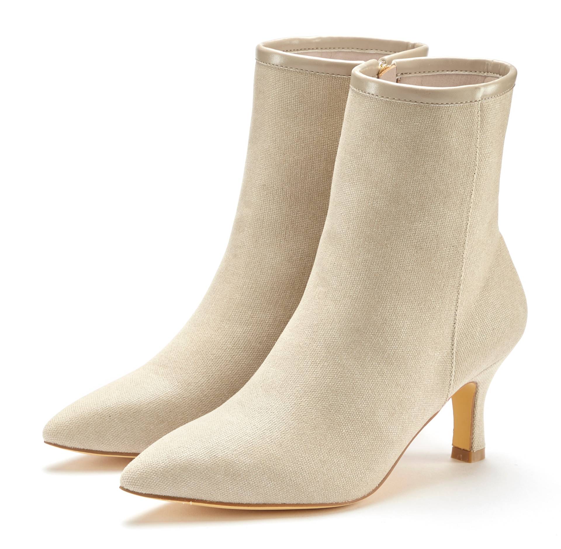 LASCANA Stiefelette, High-Heel Ankle Stiefel in Denim-Optik VEGAN LASCANA Stiefelette, High-Heel Ankle Stiefel in Denim-Optik VEGAN von LASCANA
