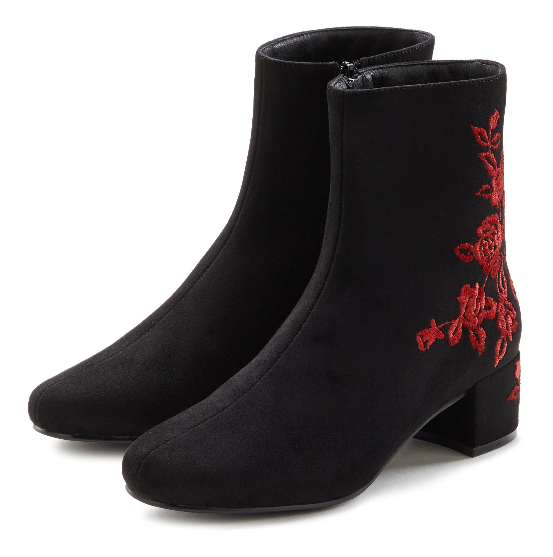 LASCANA Stiefelette, mit floralem Muster, Stiefel, Boots VEGAN von LASCANA