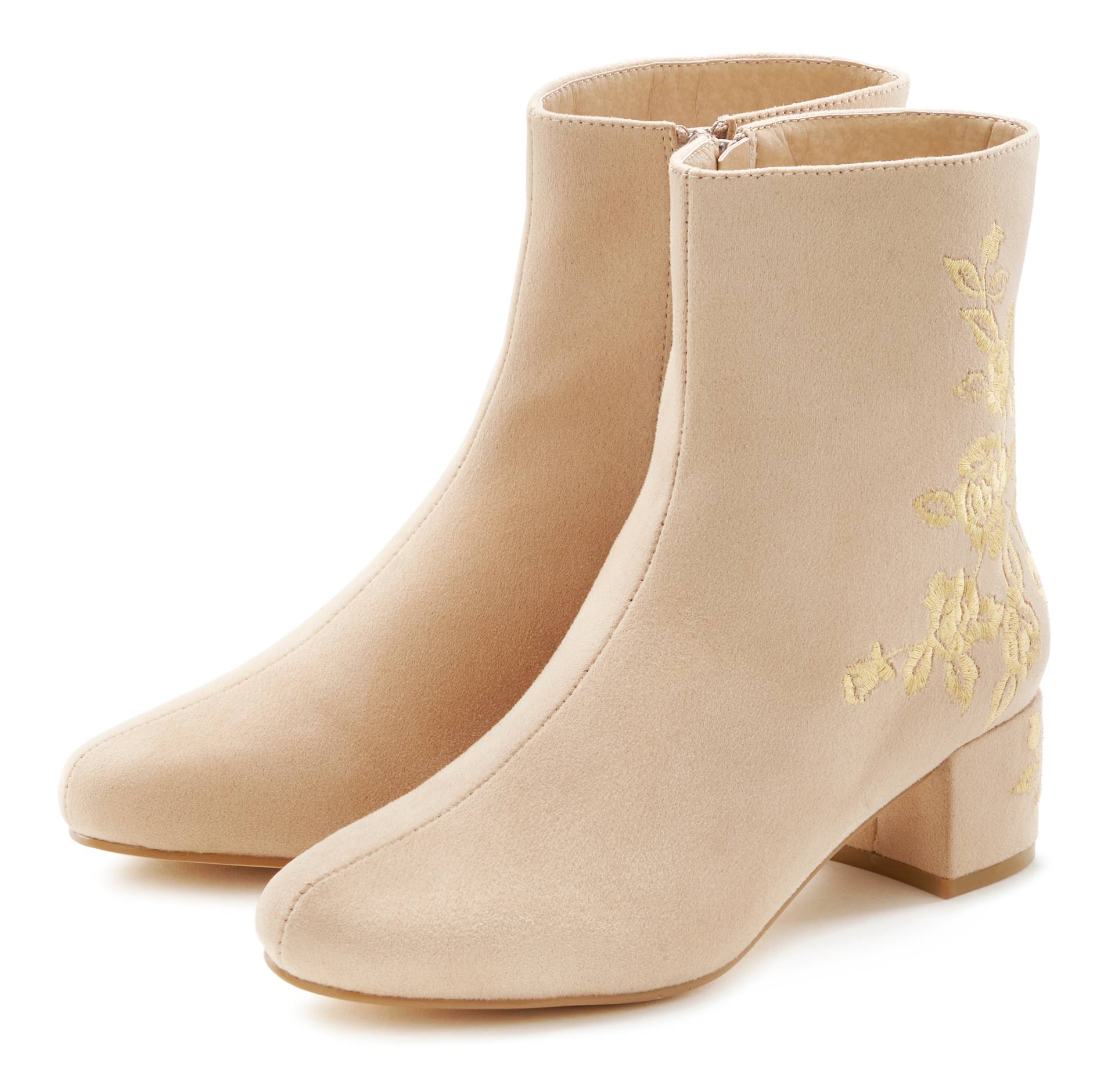 LASCANA Stiefelette, mit floralem Muster, Stiefel, Boots VEGAN LASCANA Stiefelette, mit floralem Muster, Stiefel, Boots VEGAN von LASCANA