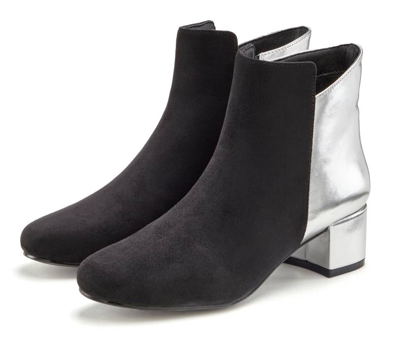 LASCANA Stiefelette, mit komfortablem Blockabsatz, Stiefel, Boots VEGAN von LASCANA