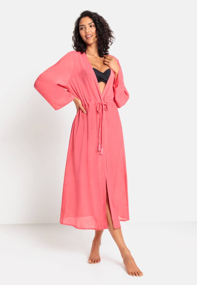 LASCANA Strandkleid, im Kimono-Style zum Binden, langärmliges Sommerkleid, Kaftan von LASCANA