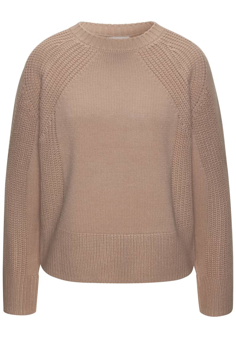 LASCANA Strickpullover, mit Grobstrick-Details, Damen Pullover mit Rundhals von LASCANA