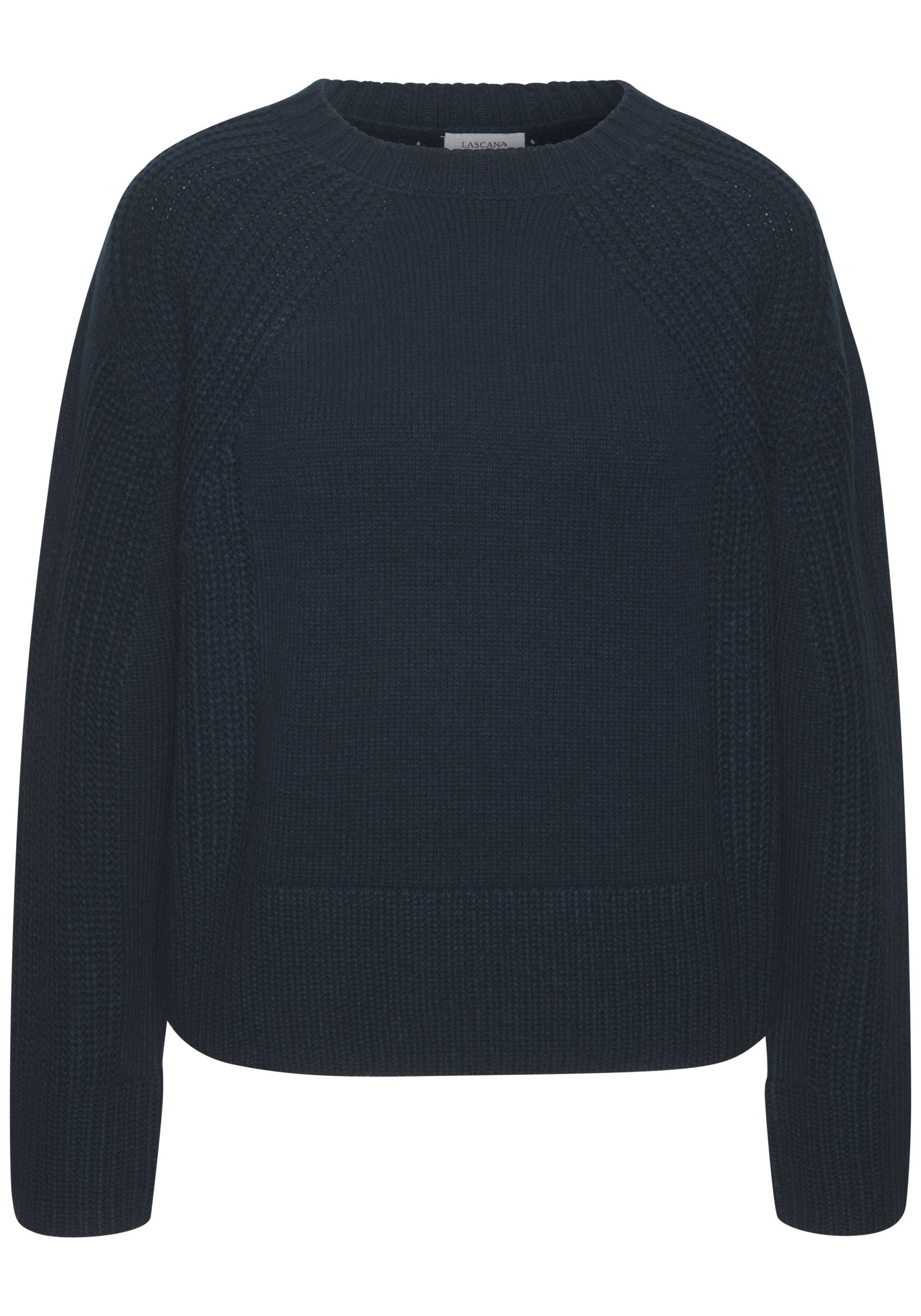 LASCANA Strickpullover, mit Grobstrick-Details, Damen Pullover mit Rundhals LASCANA Strickpullover, mit Grobstrick-Details, Damen Pullover mit Rundhals von LASCANA