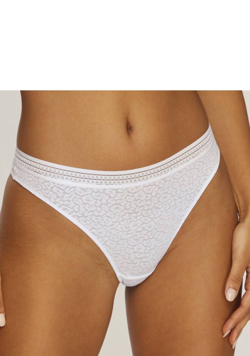 LASCANA String »Freya«, aus Spitze in Leo-Optik mit modischem Bund, sexy Dessous von LASCANA