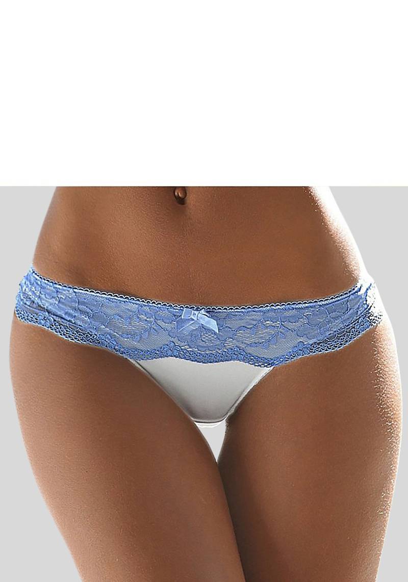 LASCANA String, mit breitem Bund aus blumiger Spitze, Dessous von LASCANA