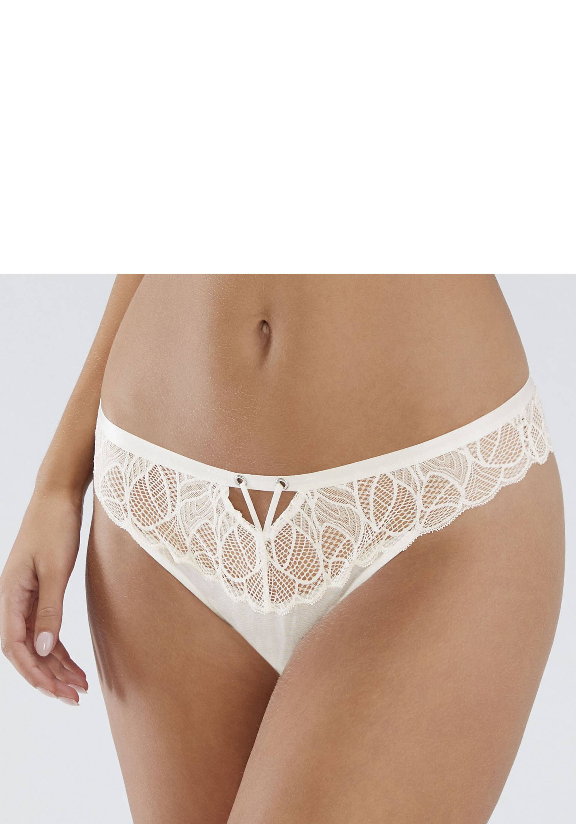 LASCANA String »Alicia«, mit schönem Bund aus feiner Spitze von LASCANA