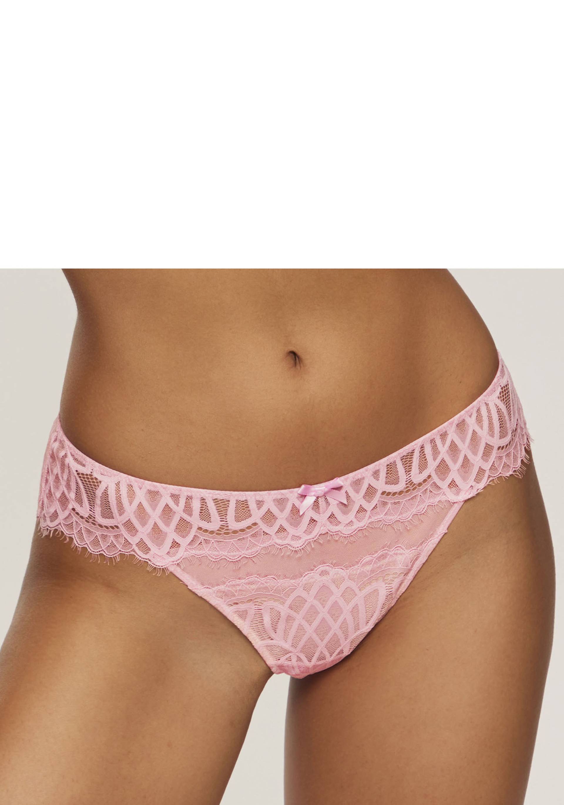 LASCANA String »Cara«, aus dezent transparenter Spitze, anteilig aus recyceltem Material LASCANA String »Cara«, aus dezent transparenter Spitze, anteilig aus recyceltem Material von LASCANA