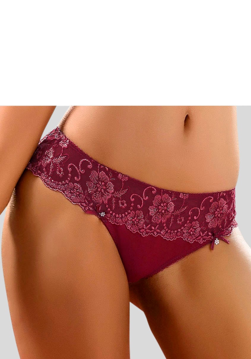 LASCANA String »Wanda Dessous«, mit Stickerei Spitze in blumiger Optik von LASCANA