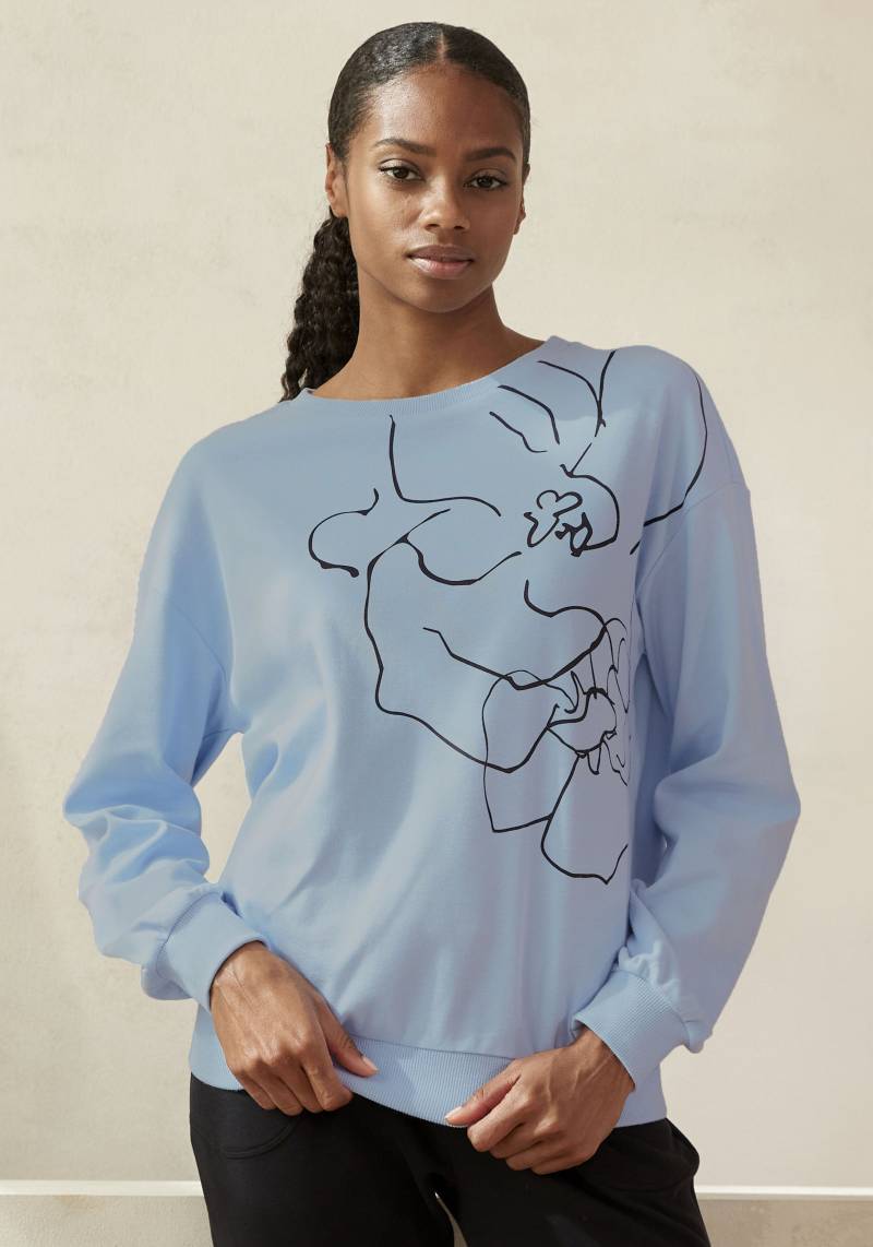 LASCANA Sweatshirt »-Loungeshirt«, mit Druck, Loungewear von LASCANA