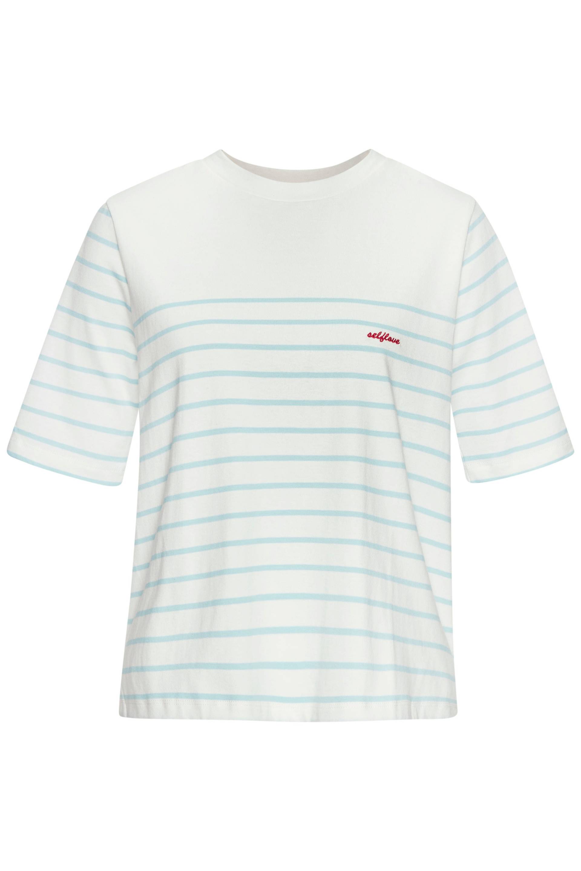 LASCANA T-Shirt, mit Streifen, Kurzarmshirt aus Baumwolle, schlanke Optik, Basic LASCANA T-Shirt, mit Streifen, Kurzarmshirt aus Baumwolle, schlanke Optik, Basic von LASCANA