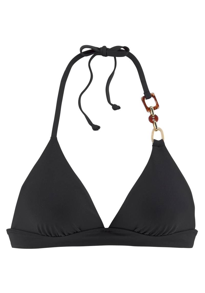LASCANA Triangel-Bikini-Top »Yves«, mit edlen Zieraccessoires von LASCANA