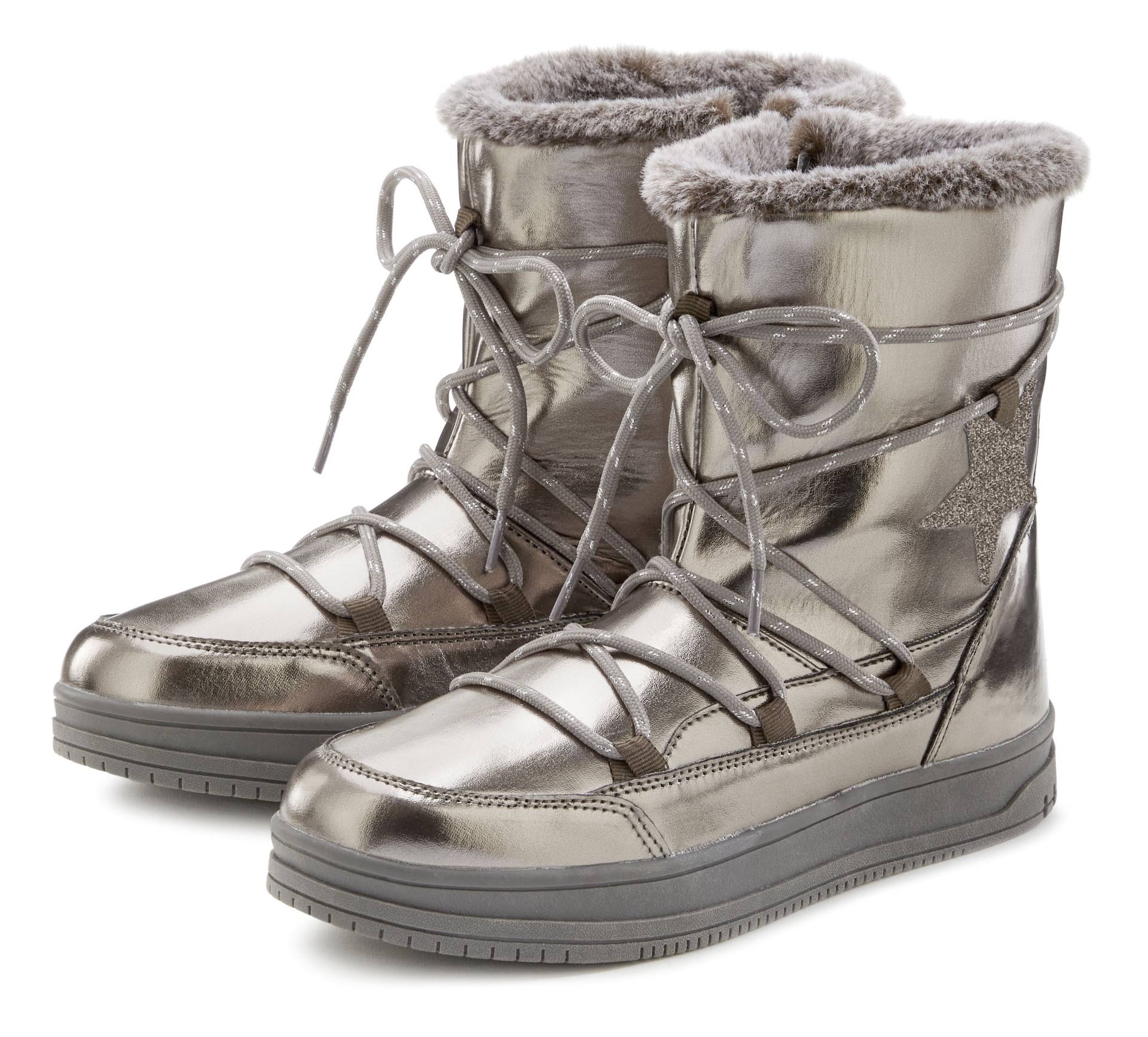 LASCANA Winterboots, mit Warmfutter & Glitzerdetail, Snow Boots, Winterstiefel, Stiefelette von LASCANA