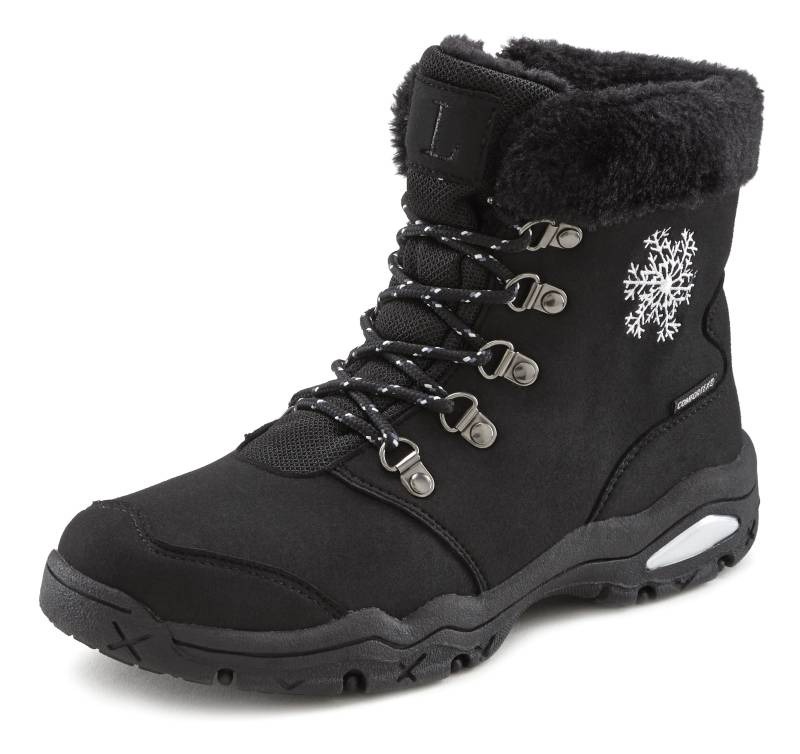 LASCANA Winterstiefelette, Stiefelette,Stiefel,Winterstiefel wind-& wasserabweisender Tex-Membran von LASCANA