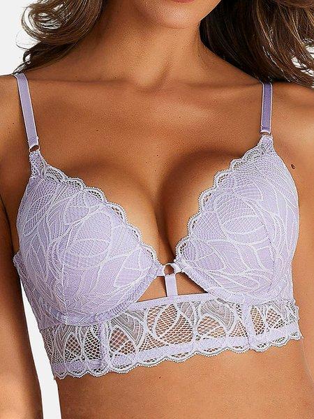 Bustier Push-up-bh Alicia Damen Violett Bedruckt A/80 von LASCANA