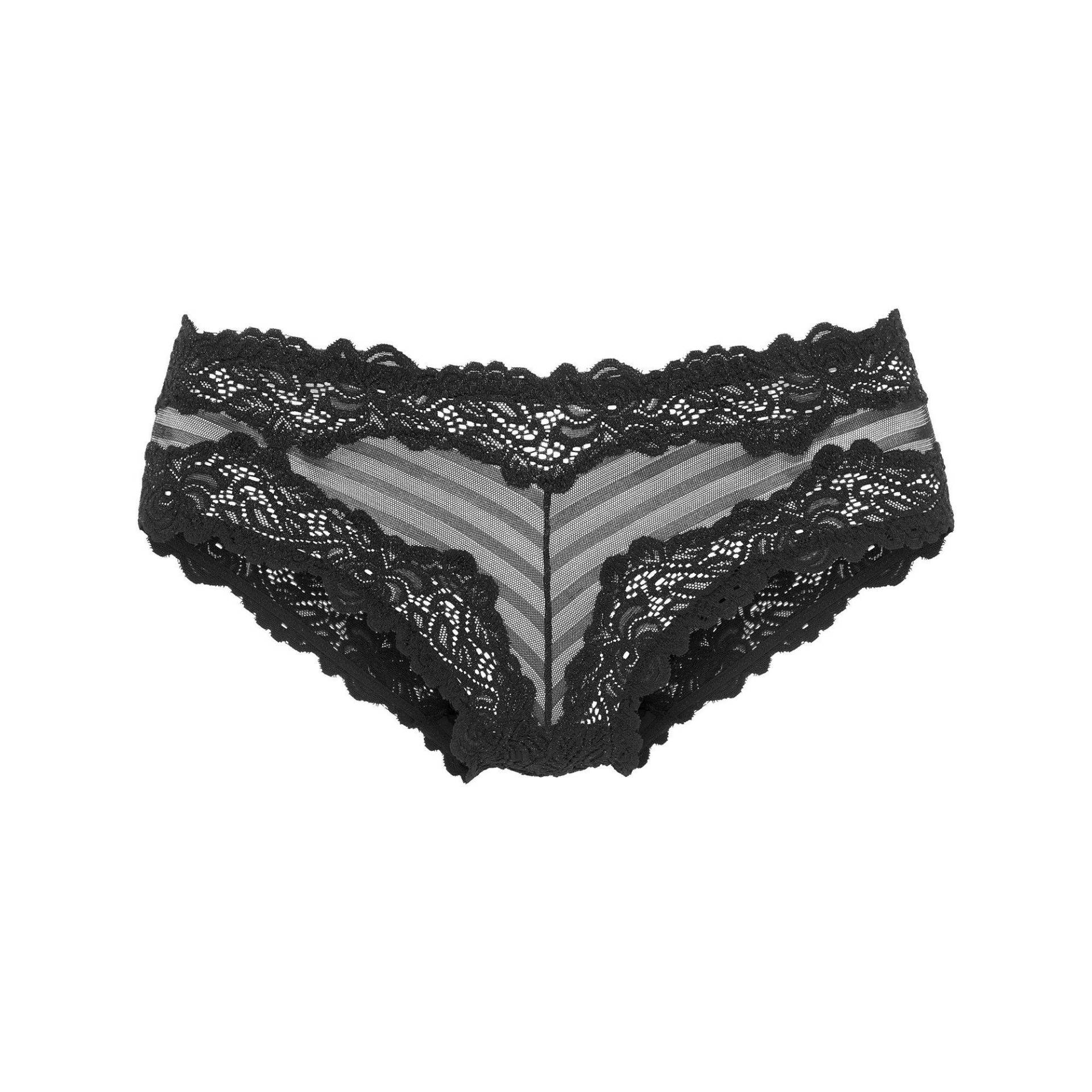 Lascana - Slip, für Damen, Schwarz matt, Größe 44-46 von Lascana