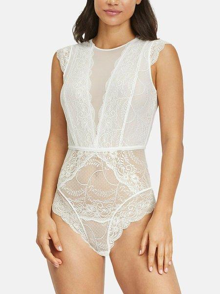 Spitzen-body Temptation Damen Elfenbein 40 von LASCANA