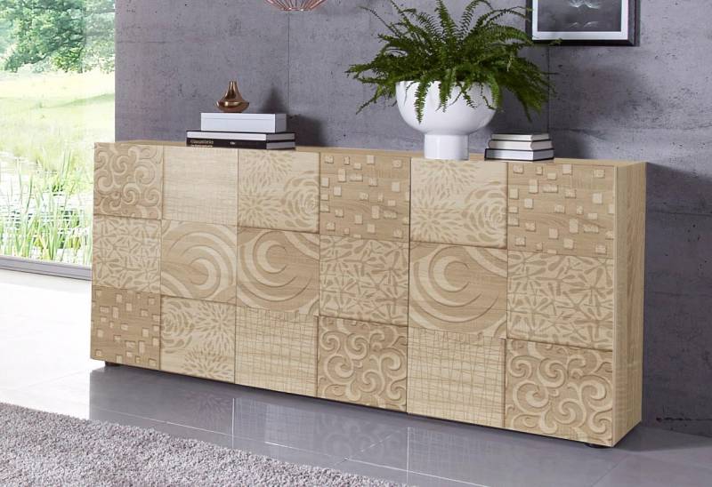 INOSIGN Sideboard »Miro«, Breite 181 cm mit dekorativem Siebdruck von INOSIGN