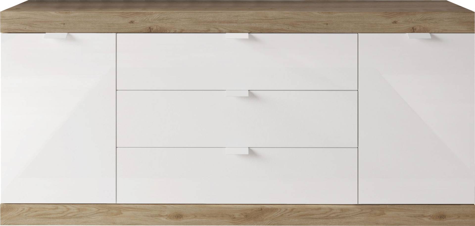 INOSIGN Sideboard »Slim«, Breite 181 cm, weiss Hochglanz Lack von INOSIGN