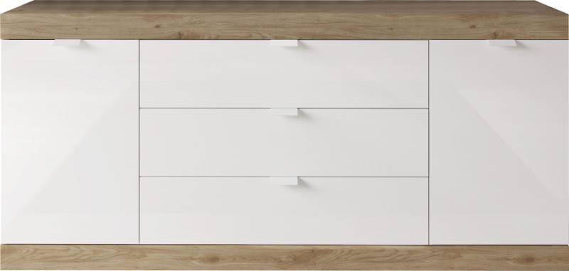 INOSIGN Sideboard »Slim«, Breite 181 cm, weiss Hochglanz Lack von INOSIGN