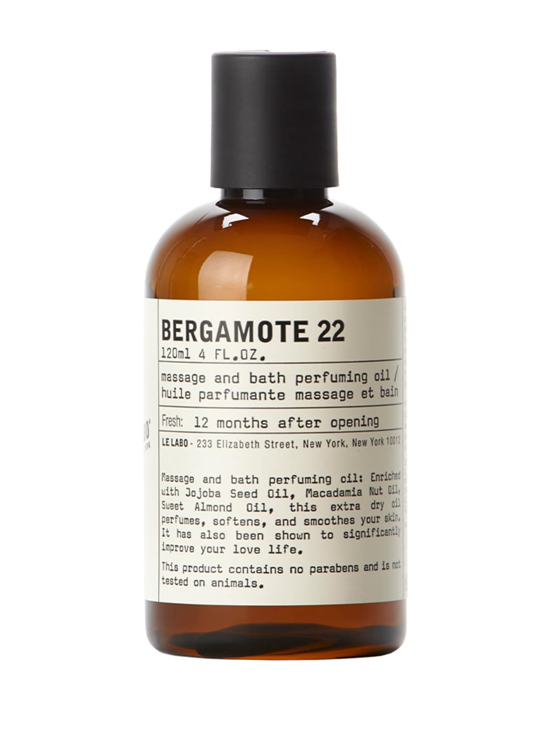 Le Labo Bergamotte 22 Massage & Bath Perfuming Oil 120 ml von LE LABO