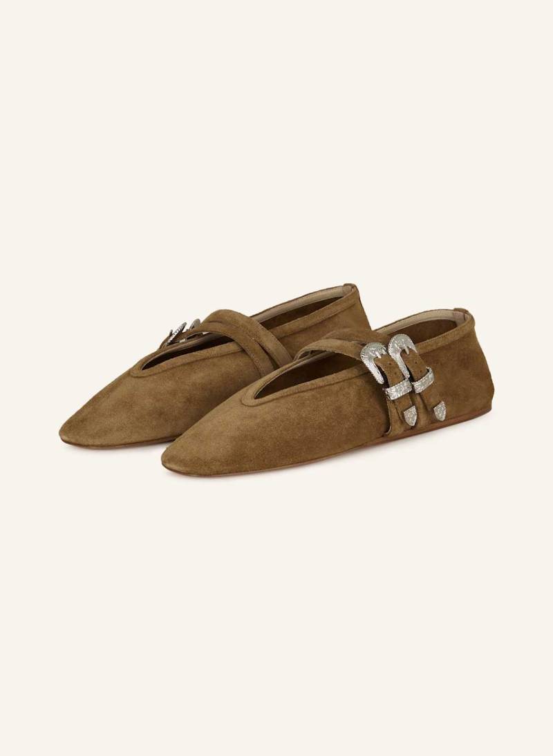 Le Monde Beryl Mary-Jane-Ballerinas Claudia beige von LE MONDE BERYL