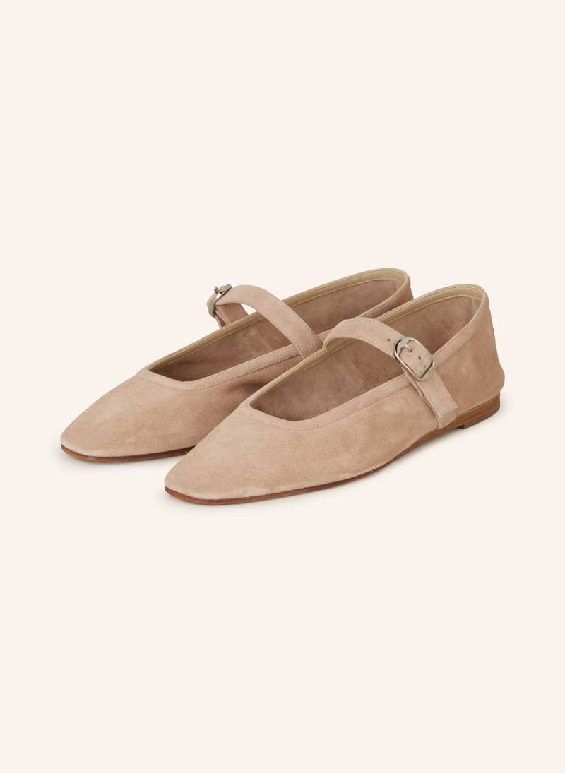 Le Monde Béryl Mary-Jane-Ballerinas beige von LE MONDE BÉRYL