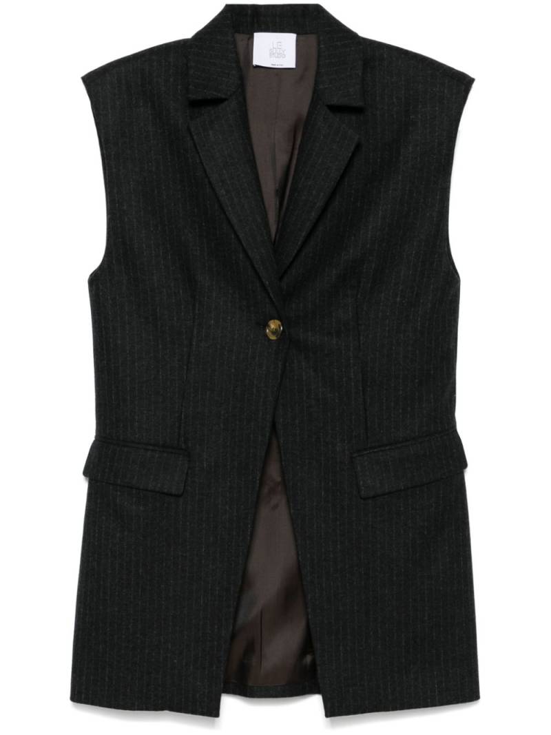 LE SULLY STUDIO pinstriped gilet - Grey von LE SULLY STUDIO