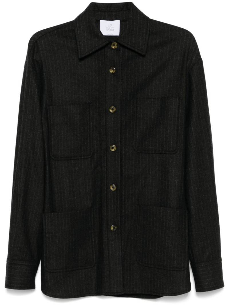 LE SULLY STUDIO pinstriped overshirt - Grey von LE SULLY STUDIO