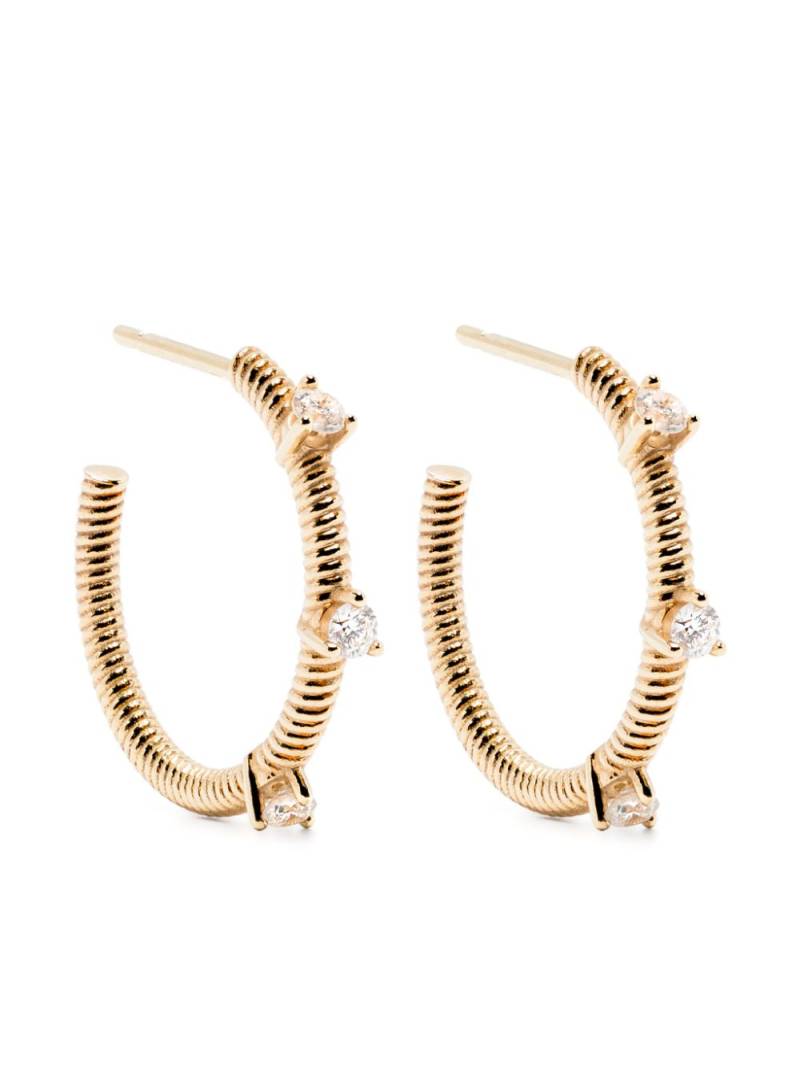 LEANDRA 18kt yellow gold Cabo Noria S earrings von LEANDRA